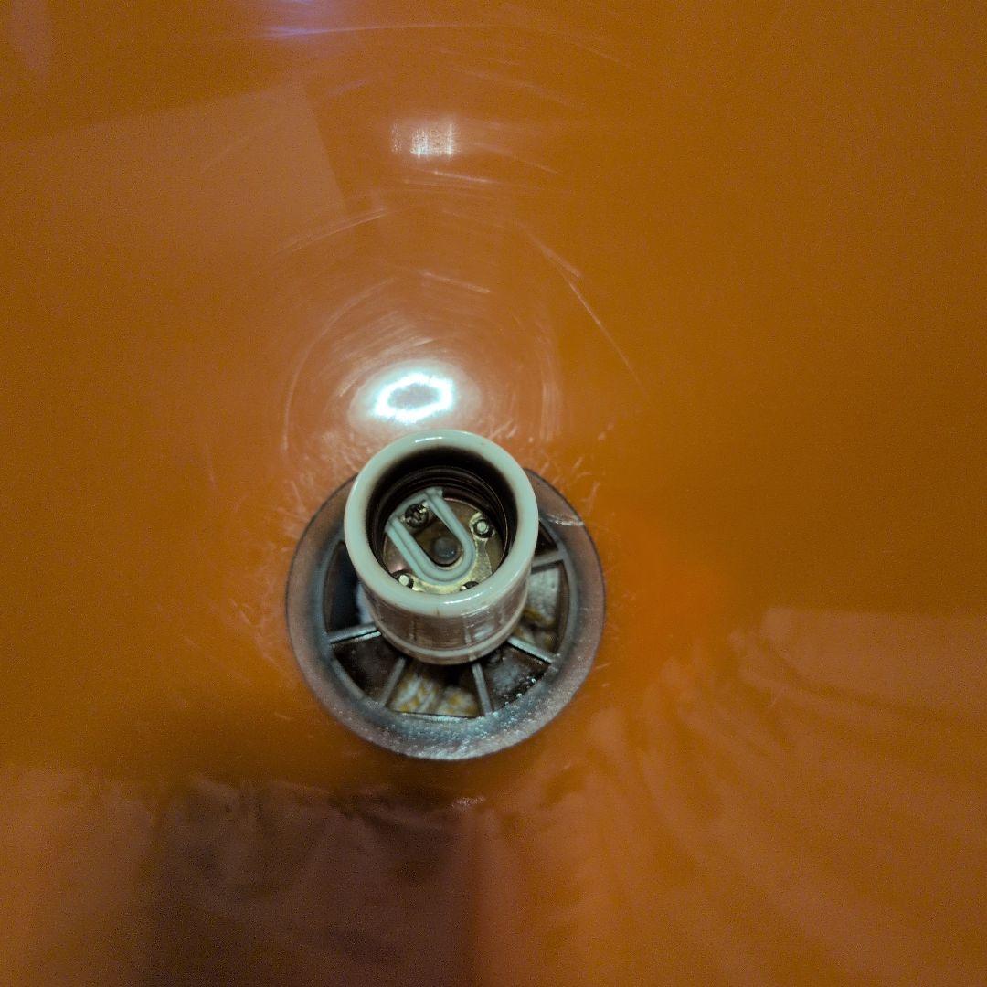 イエロー・オレンジ ドーム型ペンダントライト　2セット　レトロ