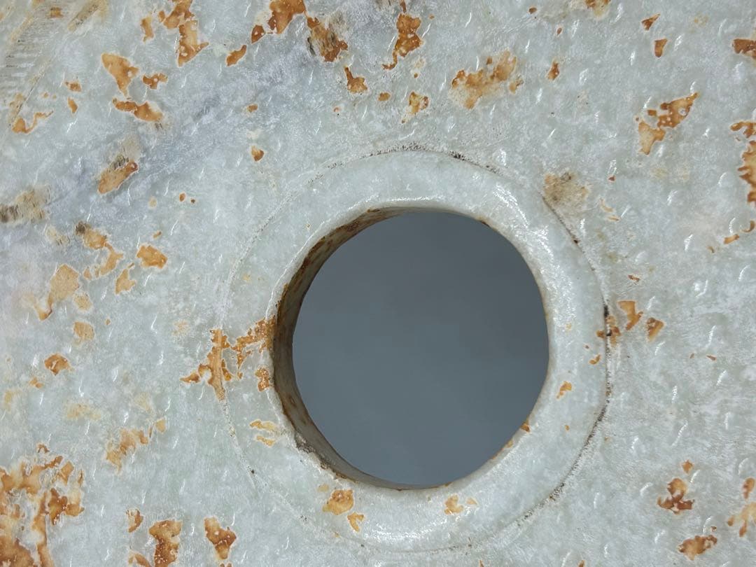 中国　砡壁　陰刻紋　送料込み1114