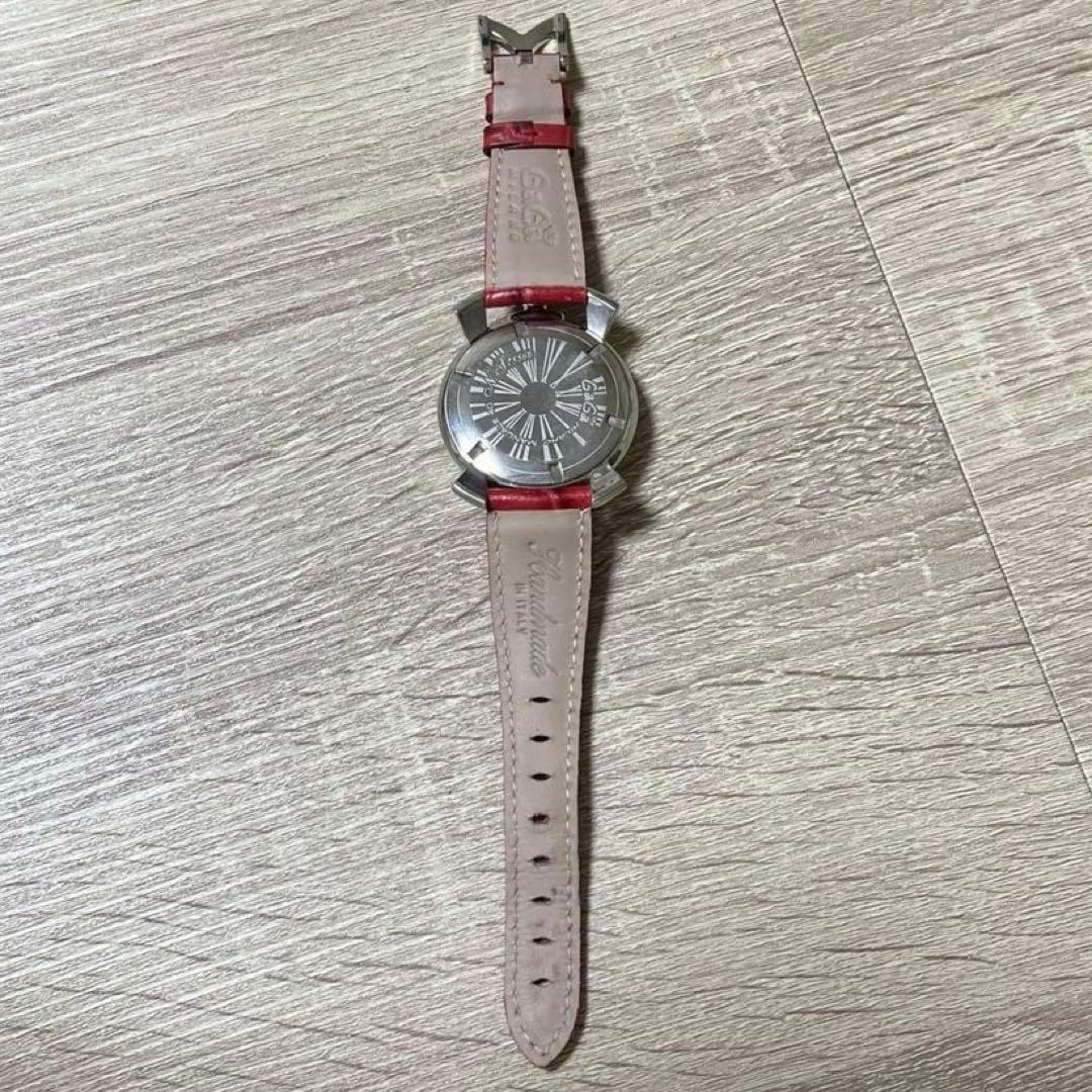 GagaMilano マヌアーレ40 レッド ブラックシェル