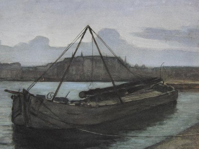 ピート・モンドリアン、『ウェースペルゼイド川：夕暮れ』