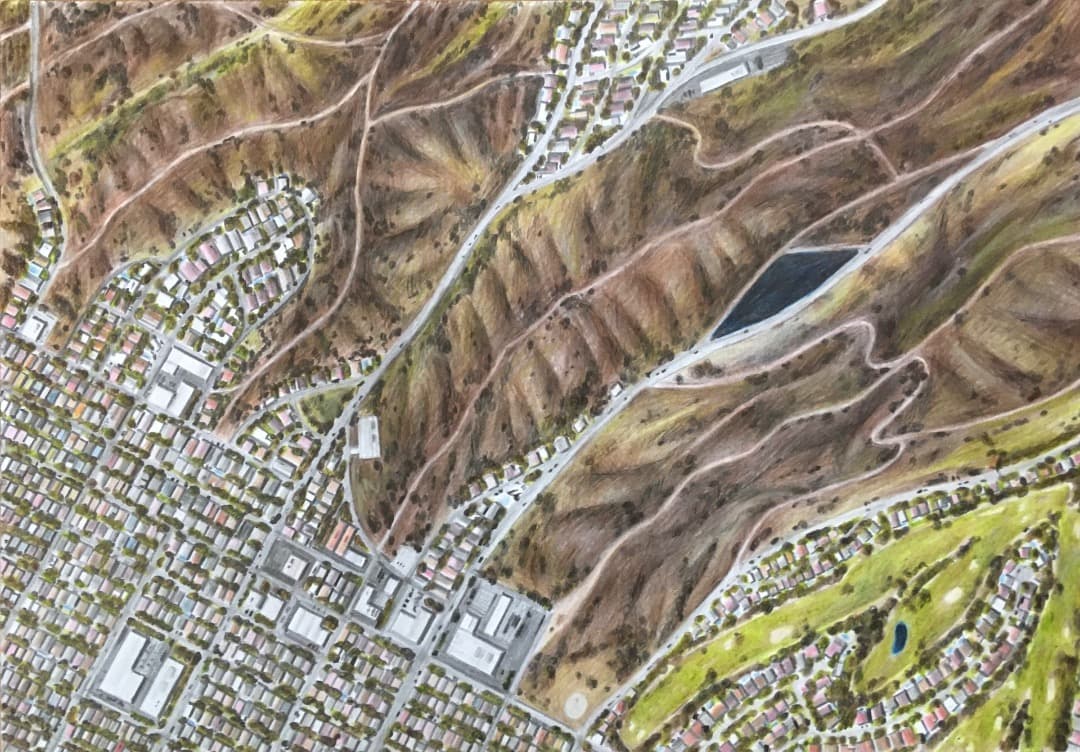 オリジナル絵画作品《Satellite Imagery No. 3》