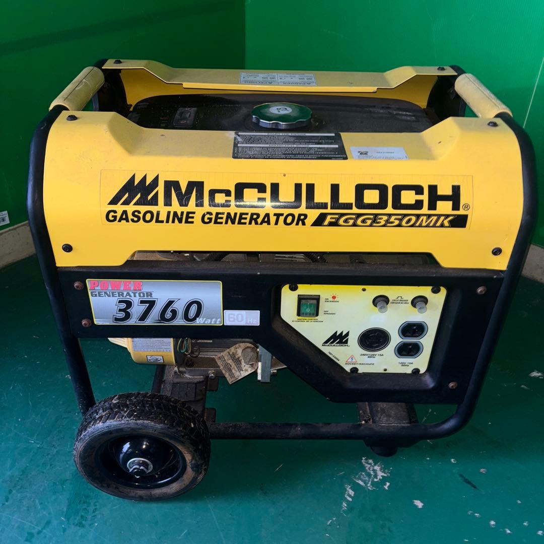 【引取限定】 McCULLOCH FGG350MK ガソリン発電機 3760W