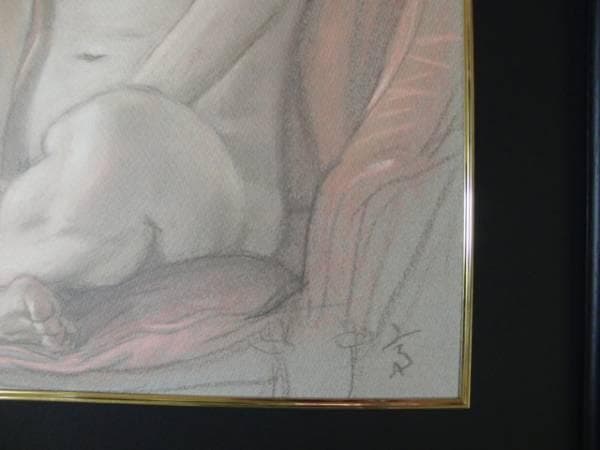 高塚省吾、ハイバック、裸婦、限定品、大判,サイン入、新品額・額装付