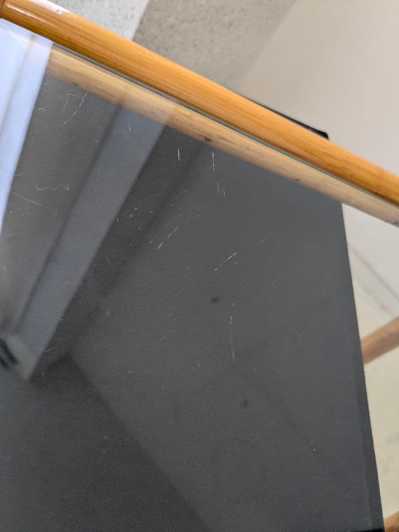 ラタン製 ラック サイド ボード チェスト ガラス天板 藤 ヴィンテージ