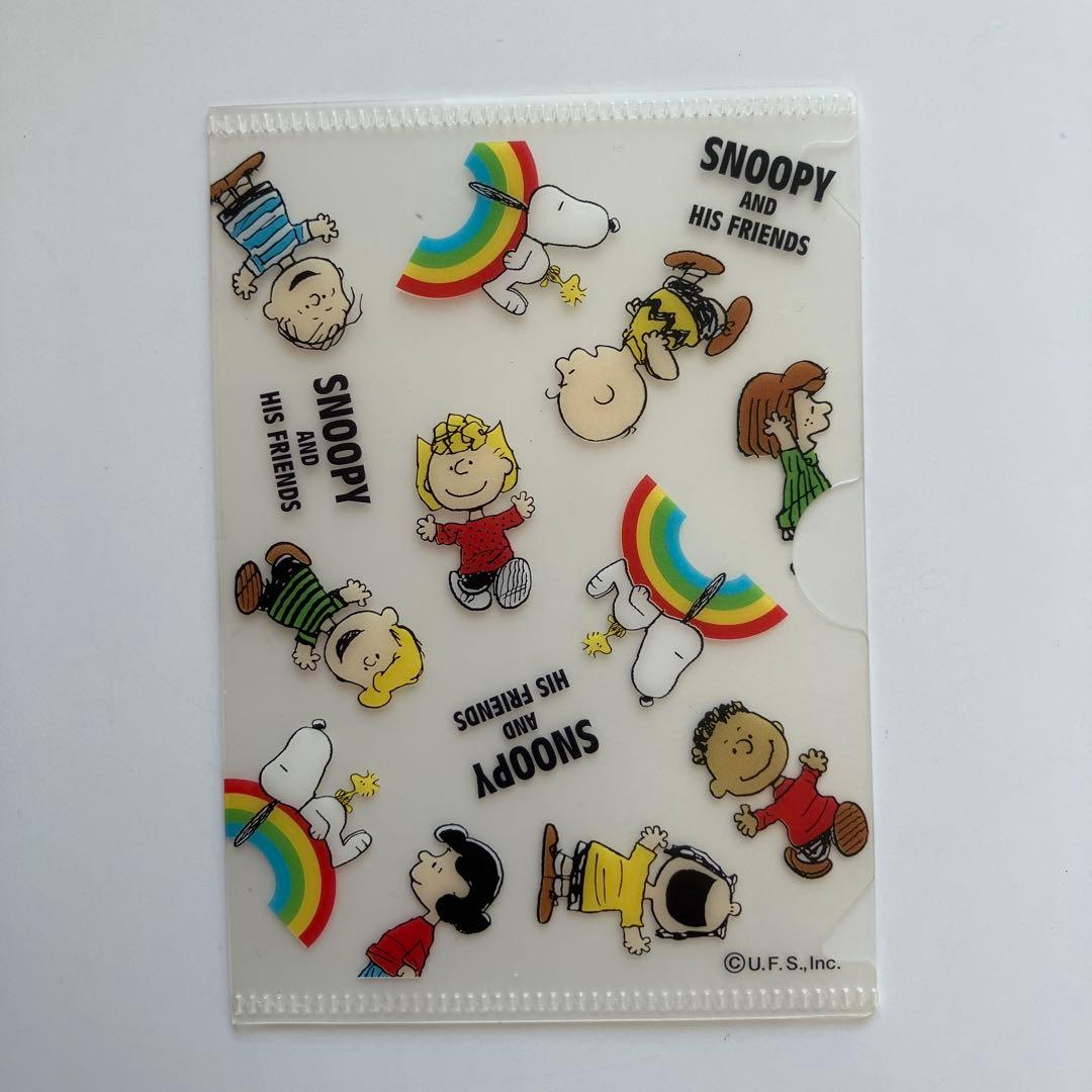 ★美品★ スヌーピー ミニクリアファイル（３種セット）日本製 レア 希少 平成