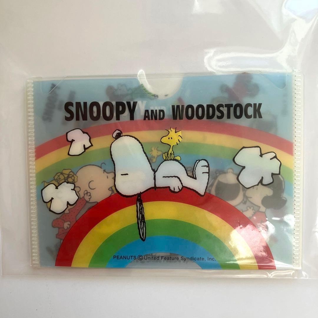 ★美品★ スヌーピー ミニクリアファイル（３種セット）日本製 レア 希少 平成