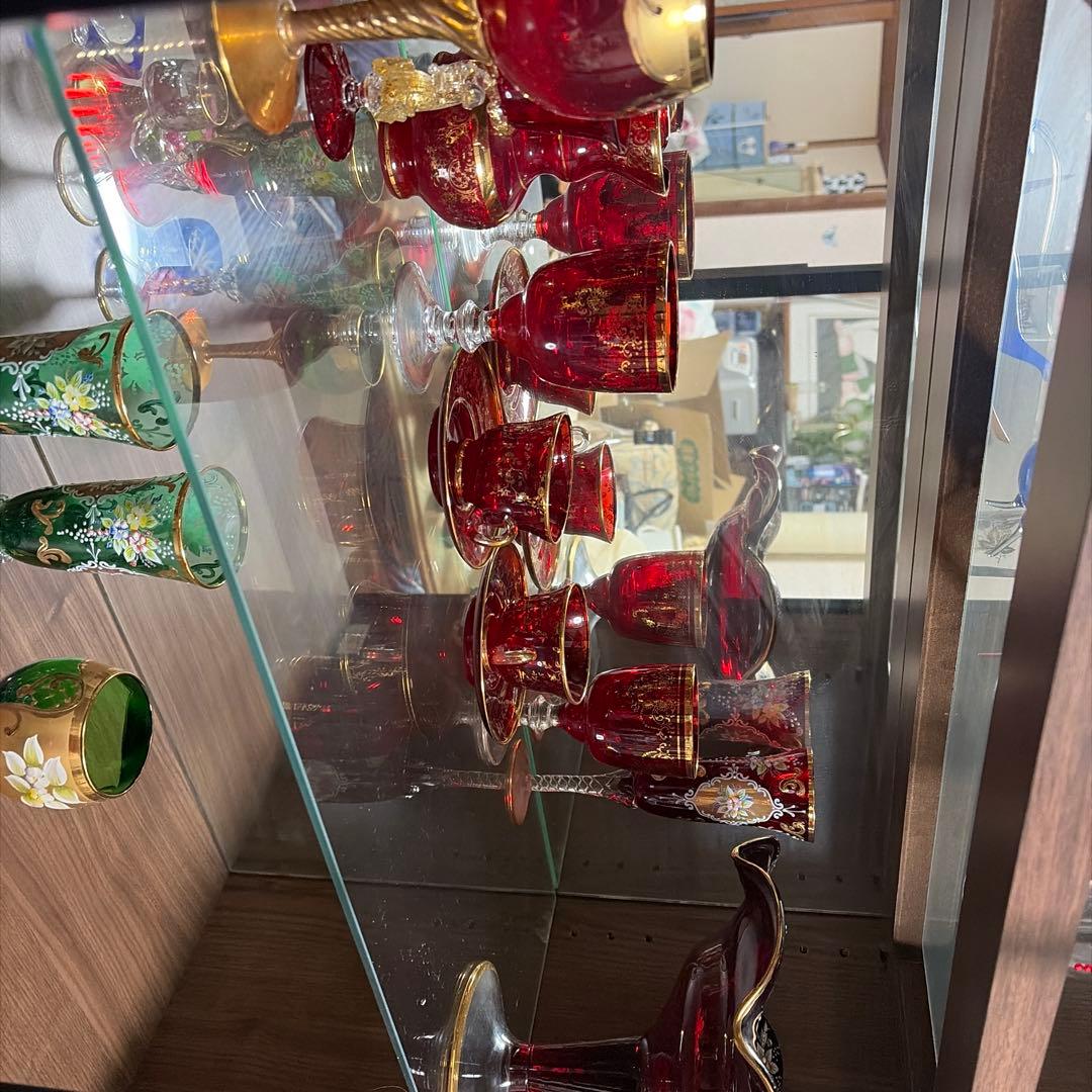 ベネチアンガラス　カップとソーサーセット