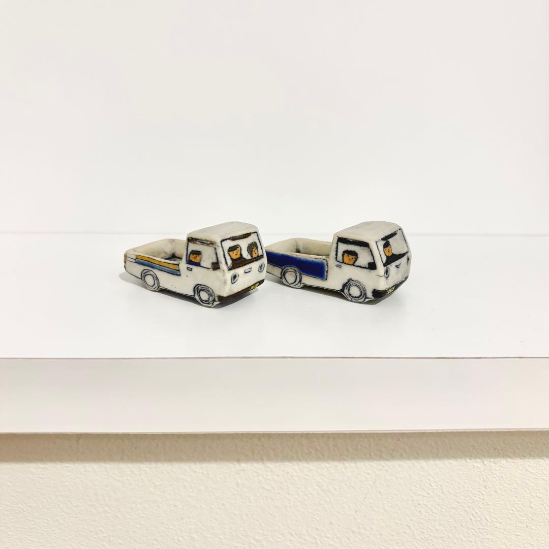 岡村友太郎 トモタロウ 苔トラ トラックのみ 2台セット アート オブジェ