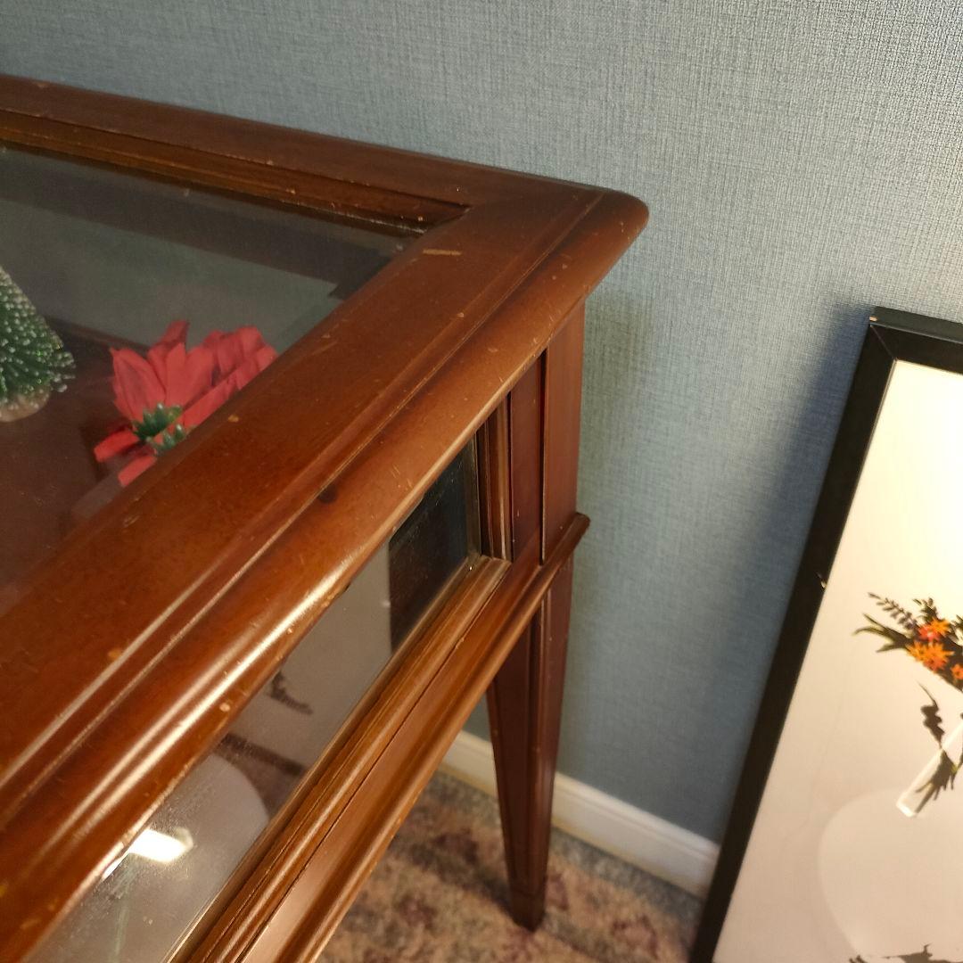 フランス アンティーク調 ガラス天板ディスプレイショーケース ヴィンテージ