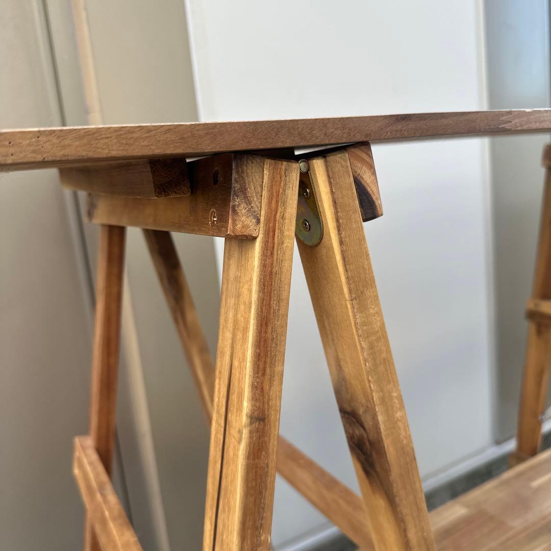 【美品】キッチンテーブル アカシア キッチンラック 木製