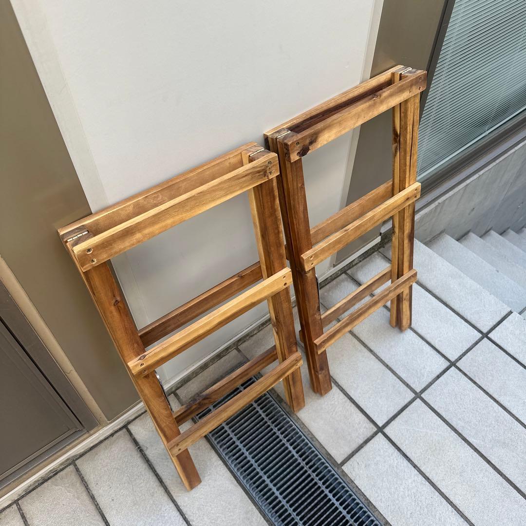 【美品】キッチンテーブル アカシア キッチンラック 木製