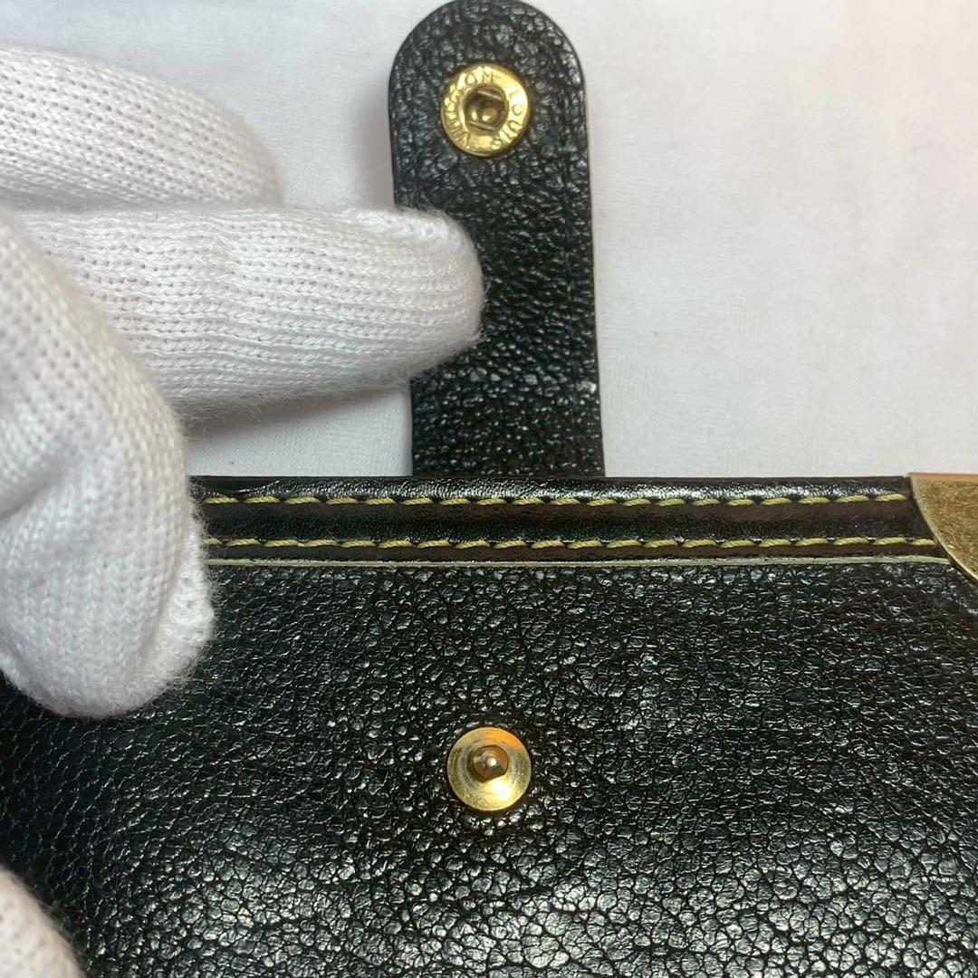 c*a様 ルイヴィトン スハリ コンパクトジップ M91828 ノワール 二つ折