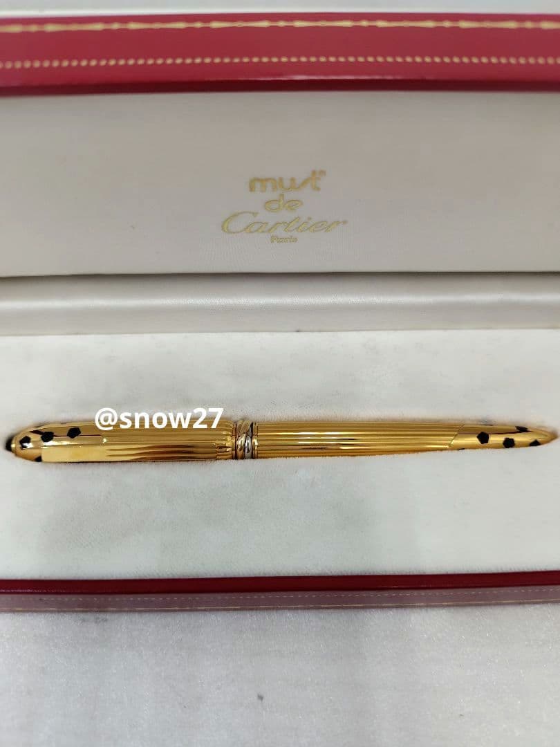 カルティエ パンテール トリニティ ゴールド ボールペン ヴィンテージ