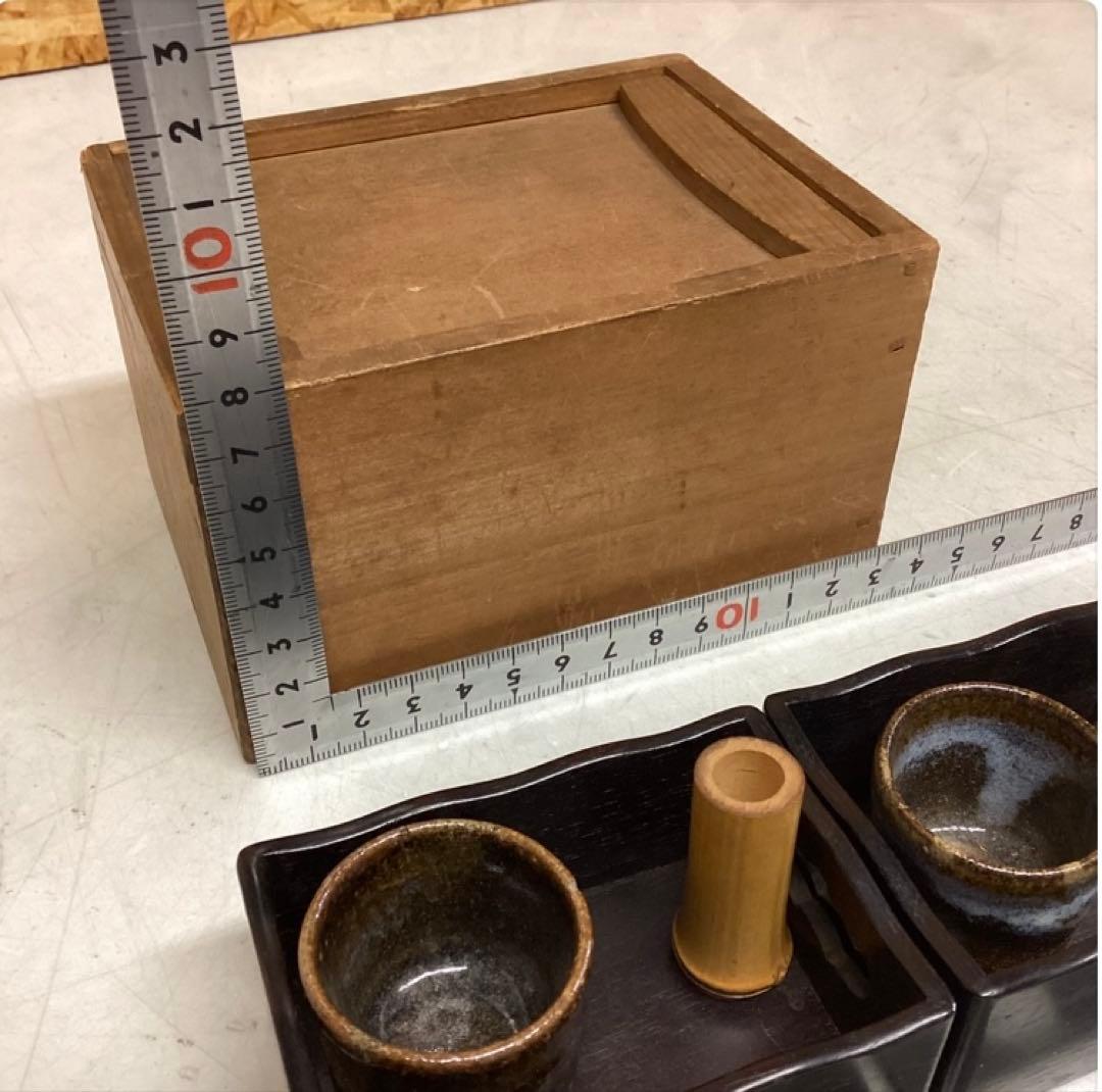 木製タバコ盆 レトロ古道具 アンティーク和雑貨(め93)