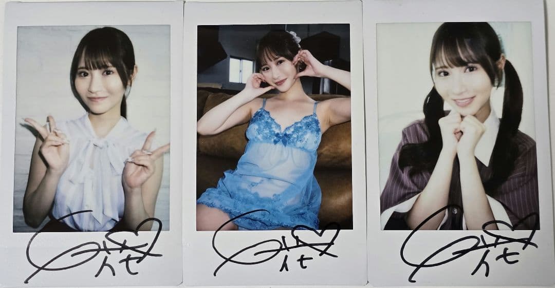 小野六花 サイン入り チェキセット