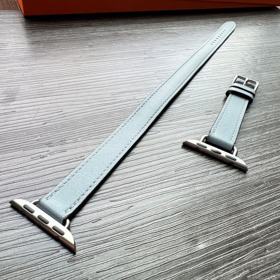 2595 美品　Apple Watch エルメス　ブルーラン　ドゥブルトゥール