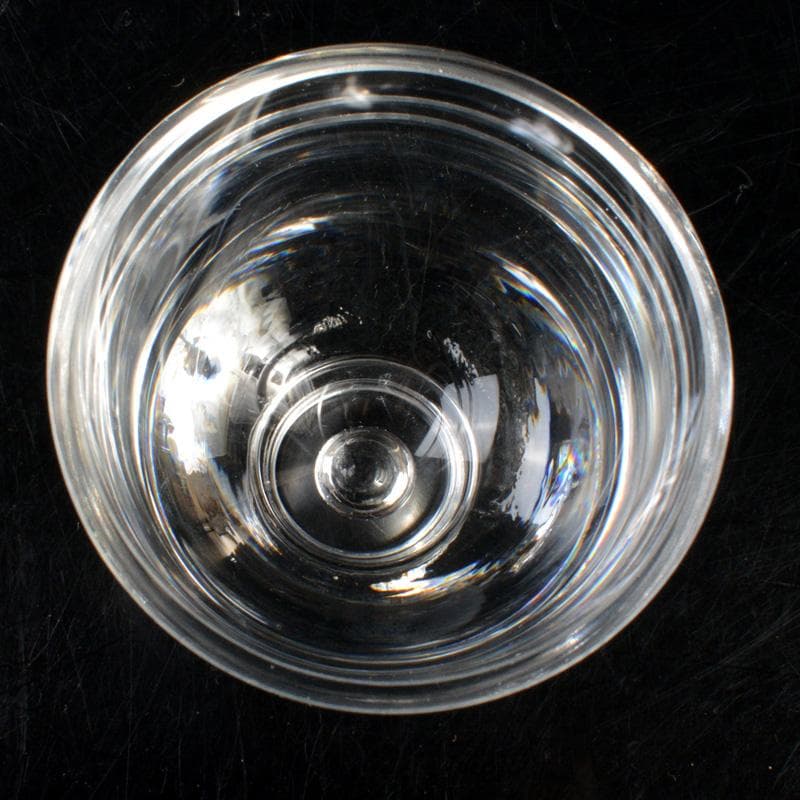 クリスタルガラス　冷酒グラス　酒杯　煎茶器　6客　桐箱付　V　6289