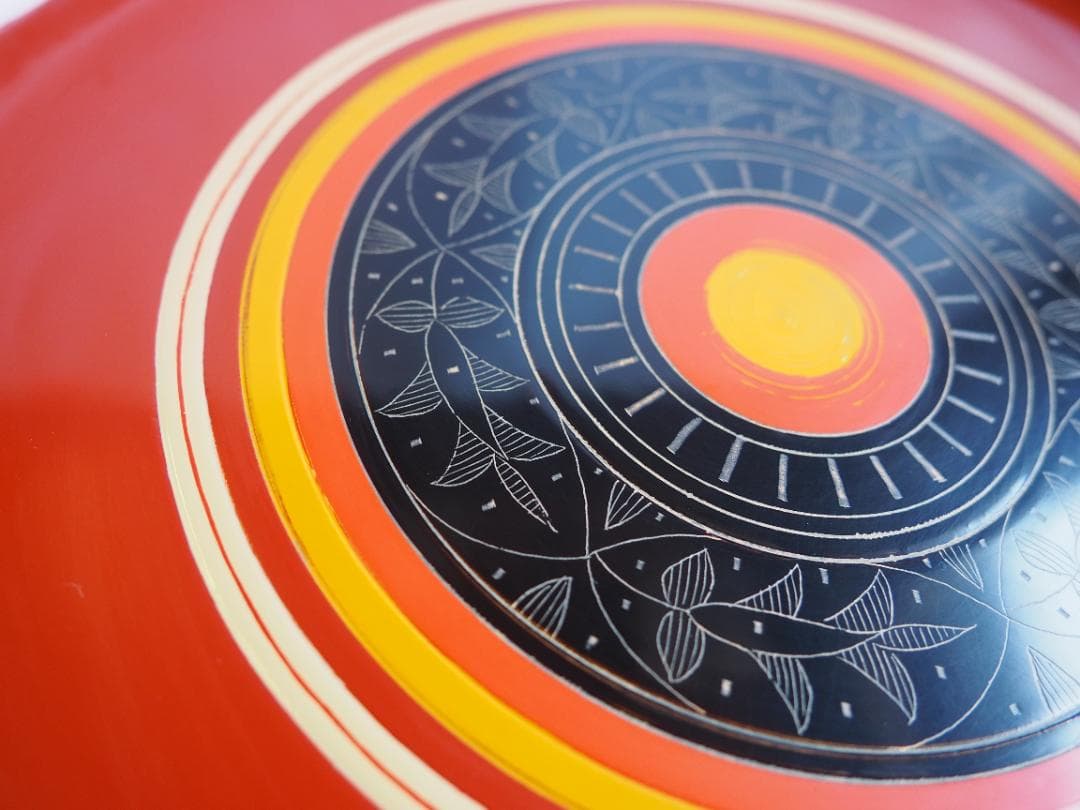 11代中村宗哲造『唐物写独楽盆』（共箱）