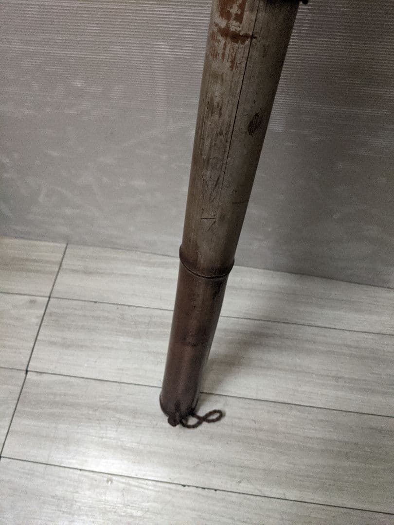 自在鉤 竹 レトロ 囲炉裏 古民家 アンティーク 魚 魚付き インテリア