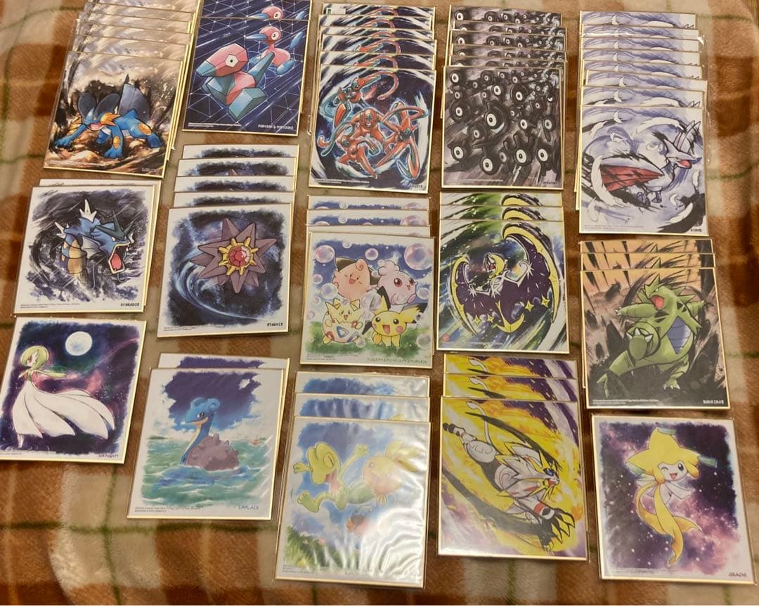 ポケモン　色紙art まとめ売り　185枚　おまけ　屏風 2枚　空袋