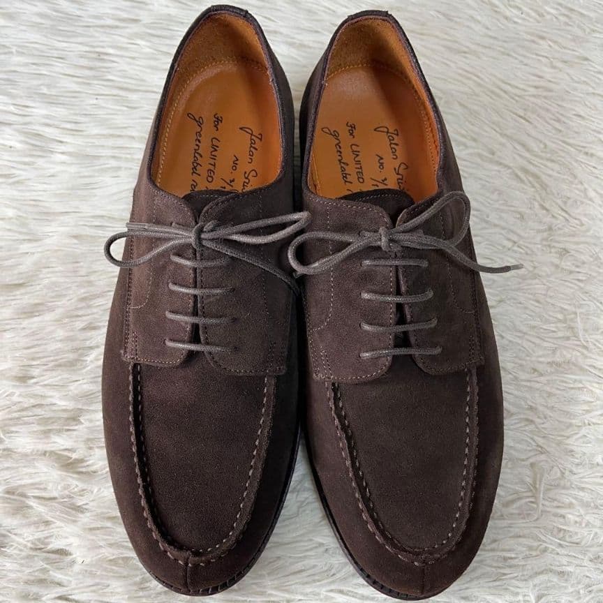 【本日限定セール】ジャランスリウァヤ スエード　Uチップ グリーンレーベル別注