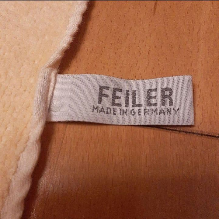FEILER 花柄刺繍 バスタオル 赤青黄 Made in Germany