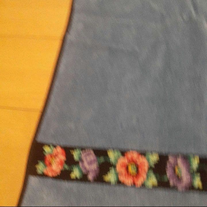 FEILER 花柄刺繍 バスタオル 赤青黄 Made in Germany