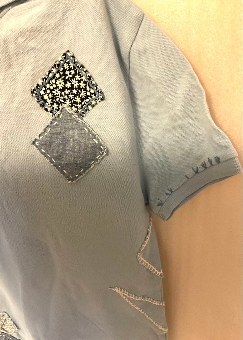 ラルフローレン　パッチワークポロシャツ￼ サイズM￼