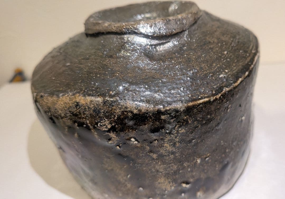 『クリストファー　レイヴェンホール』備前焼茶碗茶道具　共箱　英国イギリス人陶芸家