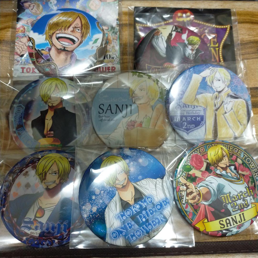 東京ワンピースタワー　缶バッジ　セット　サンジ