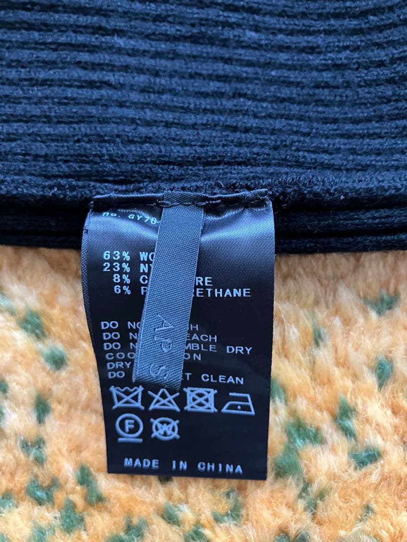 AP STUDIO ウールカシミヤニットビーニー　ブラック