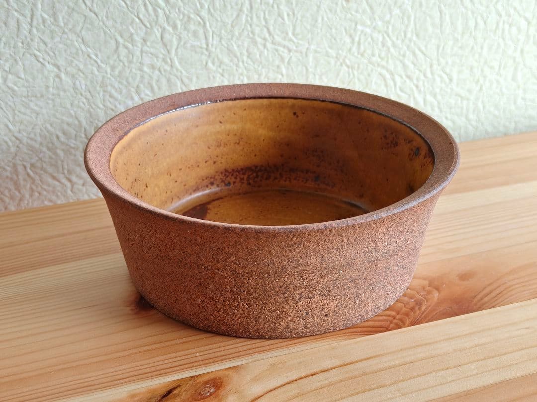 山本教行　深皿　グラタン皿　陶器　民芸　民藝　バーナード・リーチ ①　岩井窯