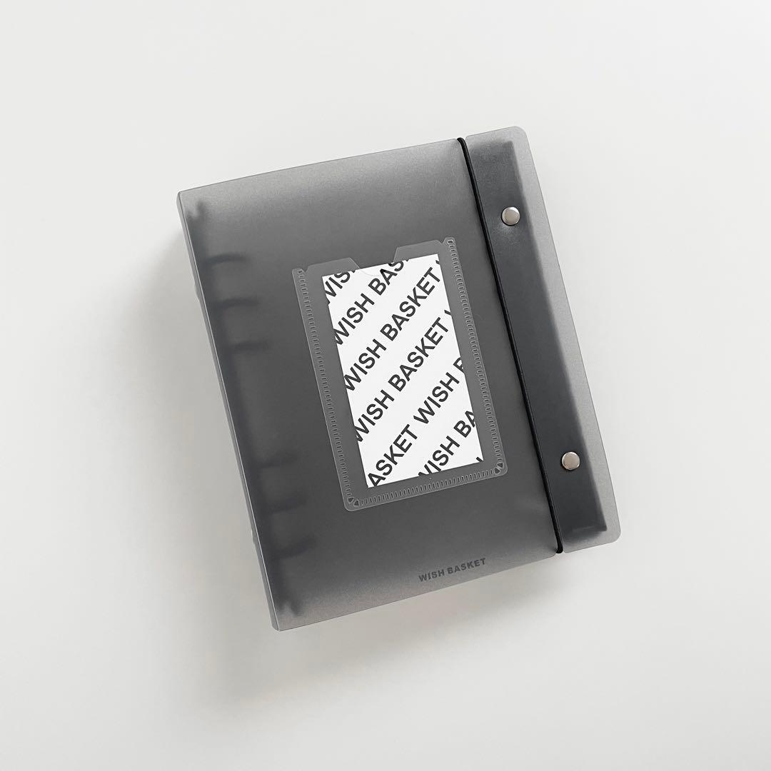 早い者勝ち　韓国　貯金　バインダー　リフィル　ダブルリングバインダー　黒　2