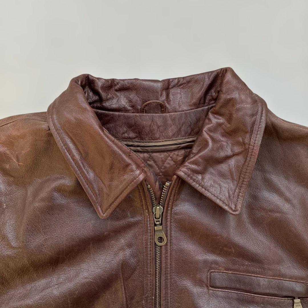 本革レザージャケット　茶色ブラウン　wilsonsウィルソンズ　a-2 牛革