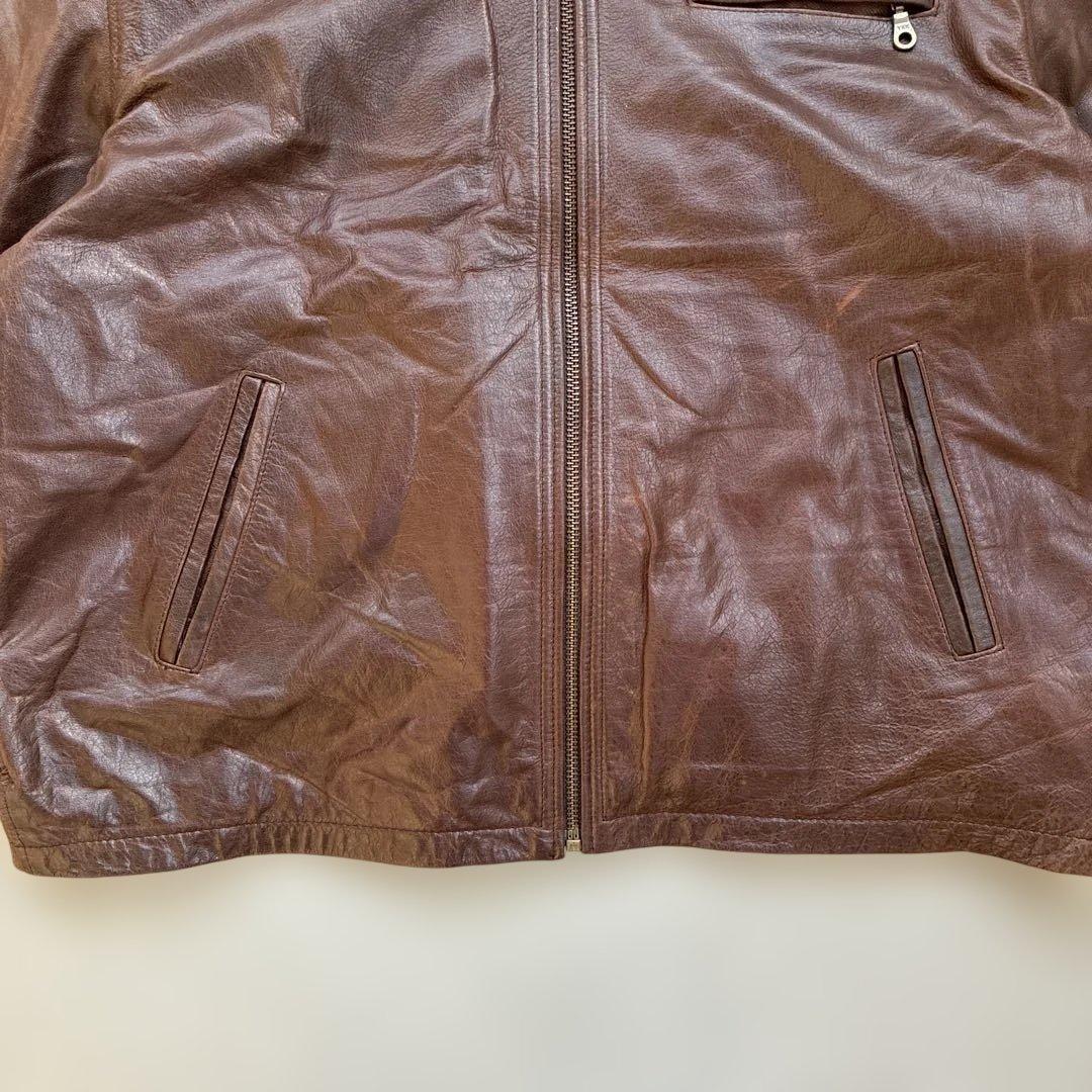 本革レザージャケット　茶色ブラウン　wilsonsウィルソンズ　a-2 牛革