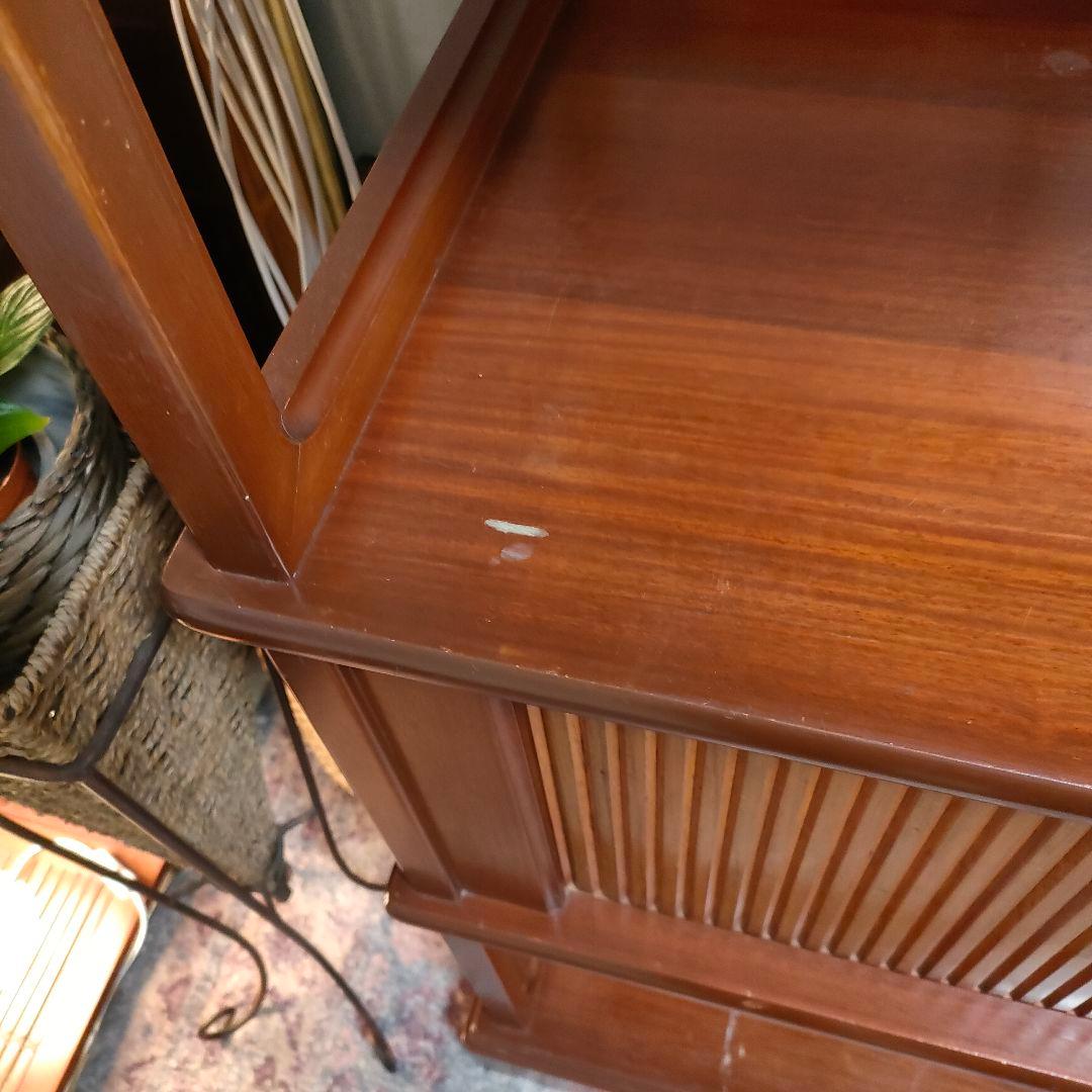 昭和ヴィンテージ 国産ミッドセンチュリー 蛇腹引き戸 北欧モダンキャビネット