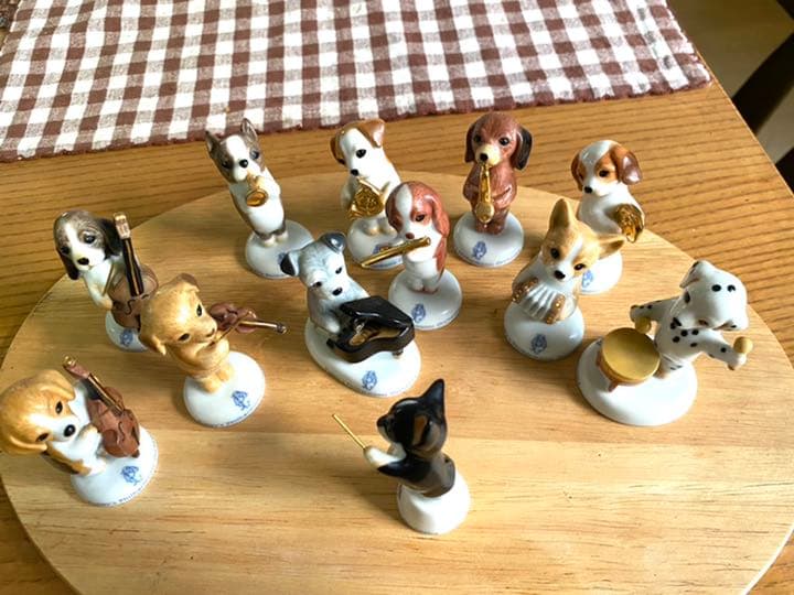 陶器製ワンコのオ-ケストラ
