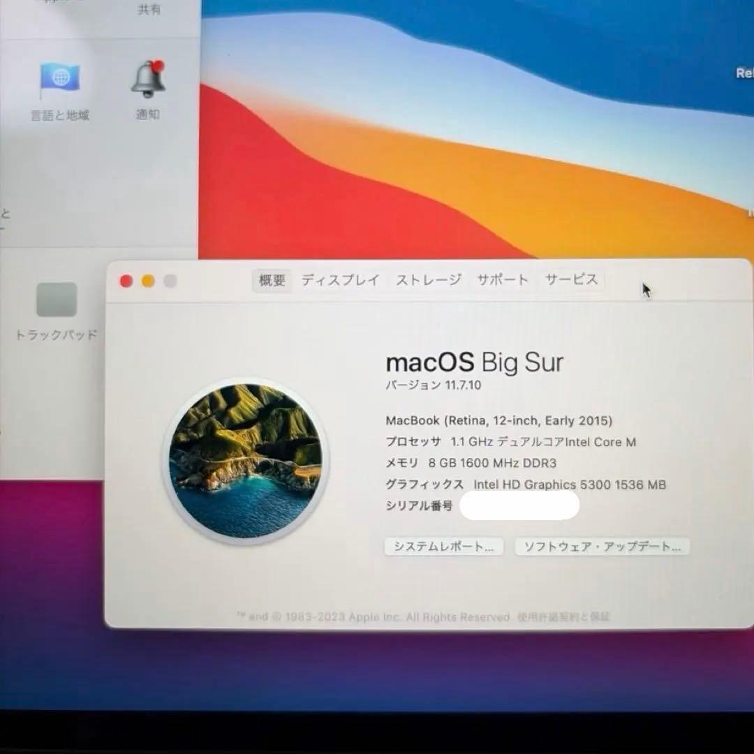 【ジャンク】Apple MacBook 12インチ 2015 USキーボード