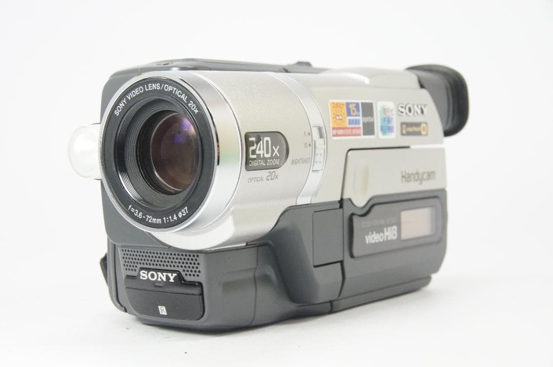 【美品】 SONY CCD-TRV96 Hi8 8mm ビデオカメラ ダビング