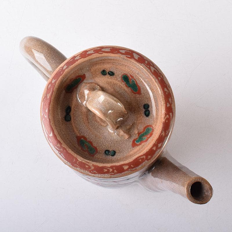 煎茶道具　赤絵　水注　時代箱　V　R8781