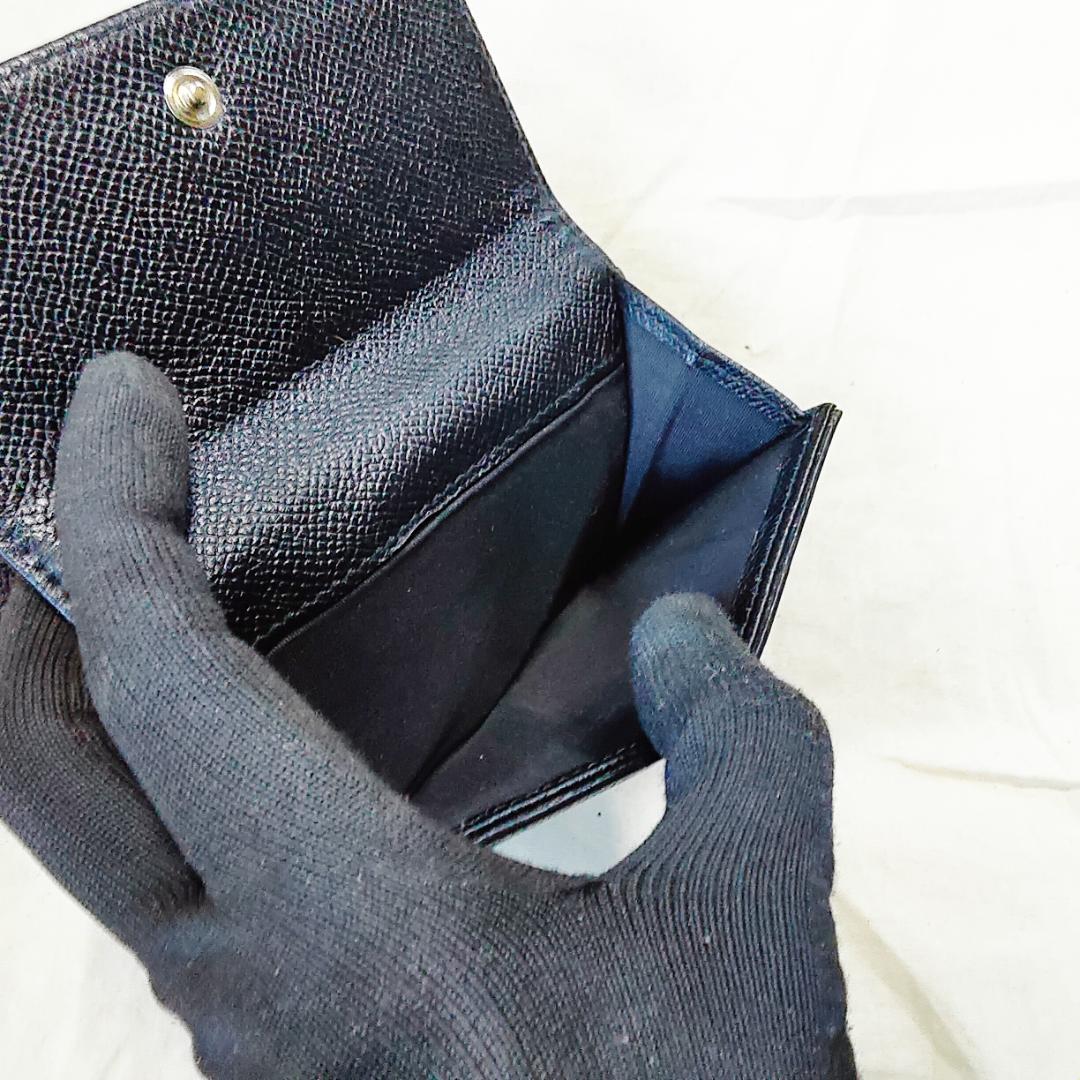 箱付き 良品 フェラガモ Ferragamo 折り財布 ヴァラ リボン ブラック