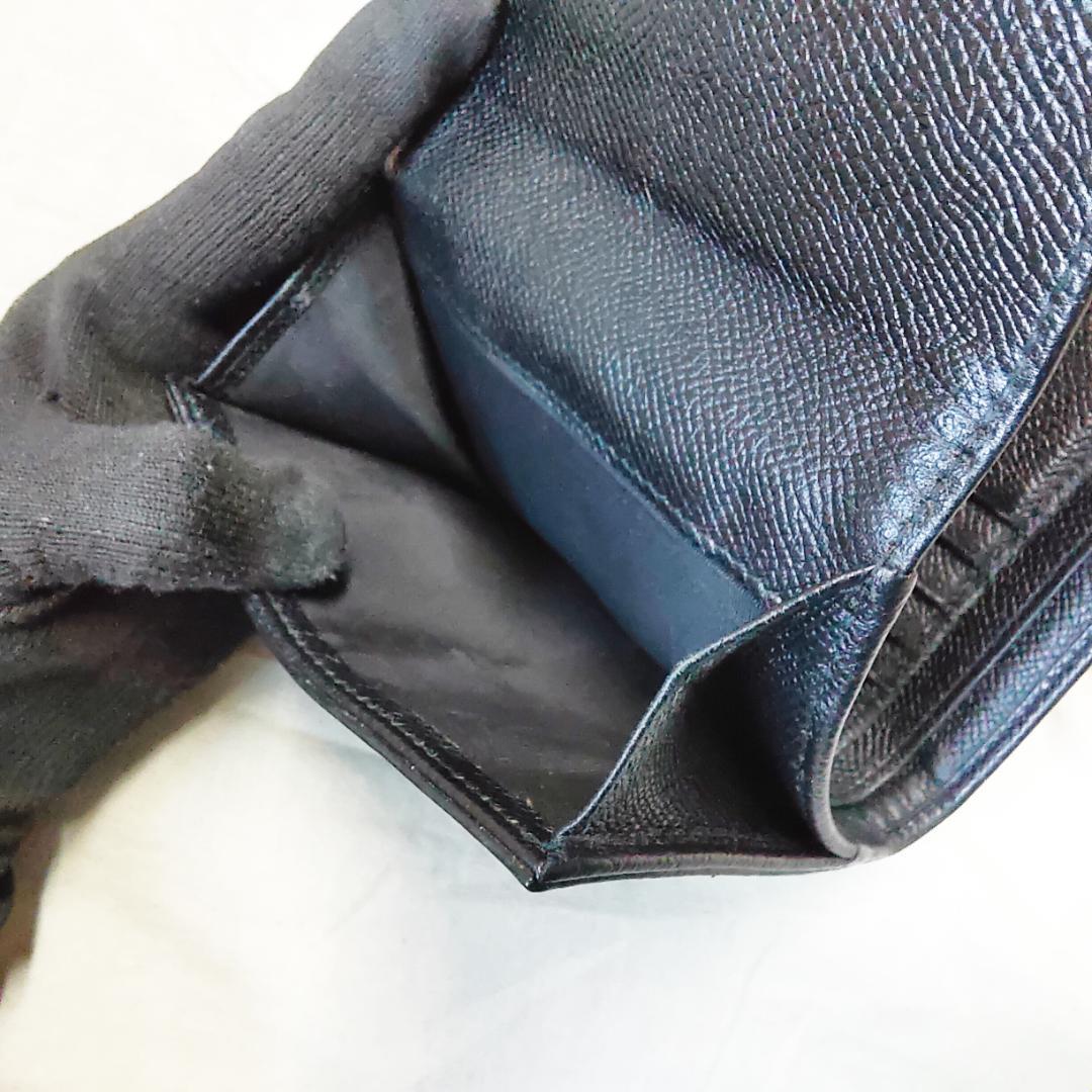 箱付き 良品 フェラガモ Ferragamo 折り財布 ヴァラ リボン ブラック