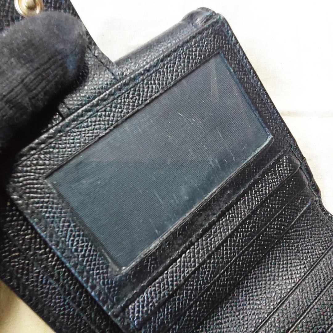 箱付き 良品 フェラガモ Ferragamo 折り財布 ヴァラ リボン ブラック