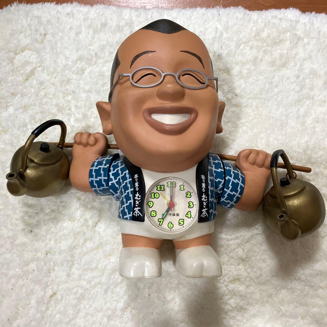 伊藤園ミネラル麦茶懸賞当たり景品‼️鶴瓶のダンシングクロック、かなりレア物‼️値下げ