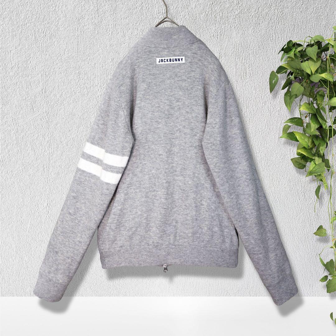 JACK BUNNY ジャックバニー 裏地付ウール混 ニットジャケット サイズ2