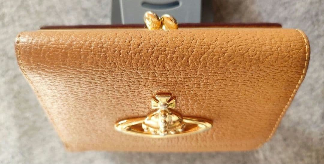 Vivienne Westwood キャメル　三つ折り財布　がま口財布