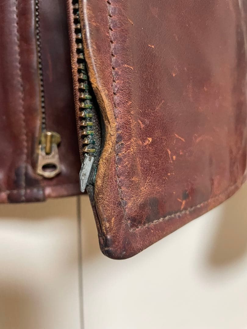 エアロレザー　ホースハイド　レザージャケット 38サイズ