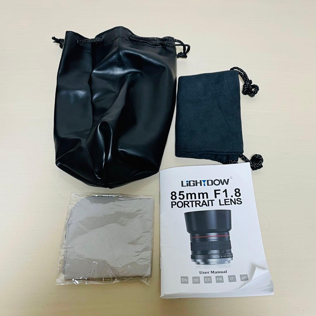 LIGHTDOW 85mm f 1.8 単焦点 中望遠 レンズ Canon 用
