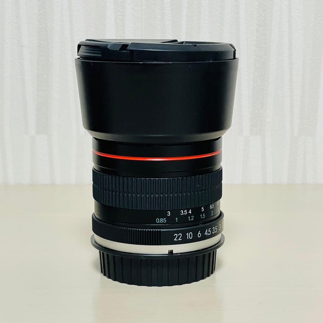 LIGHTDOW 85mm f 1.8 単焦点 中望遠 レンズ Canon 用