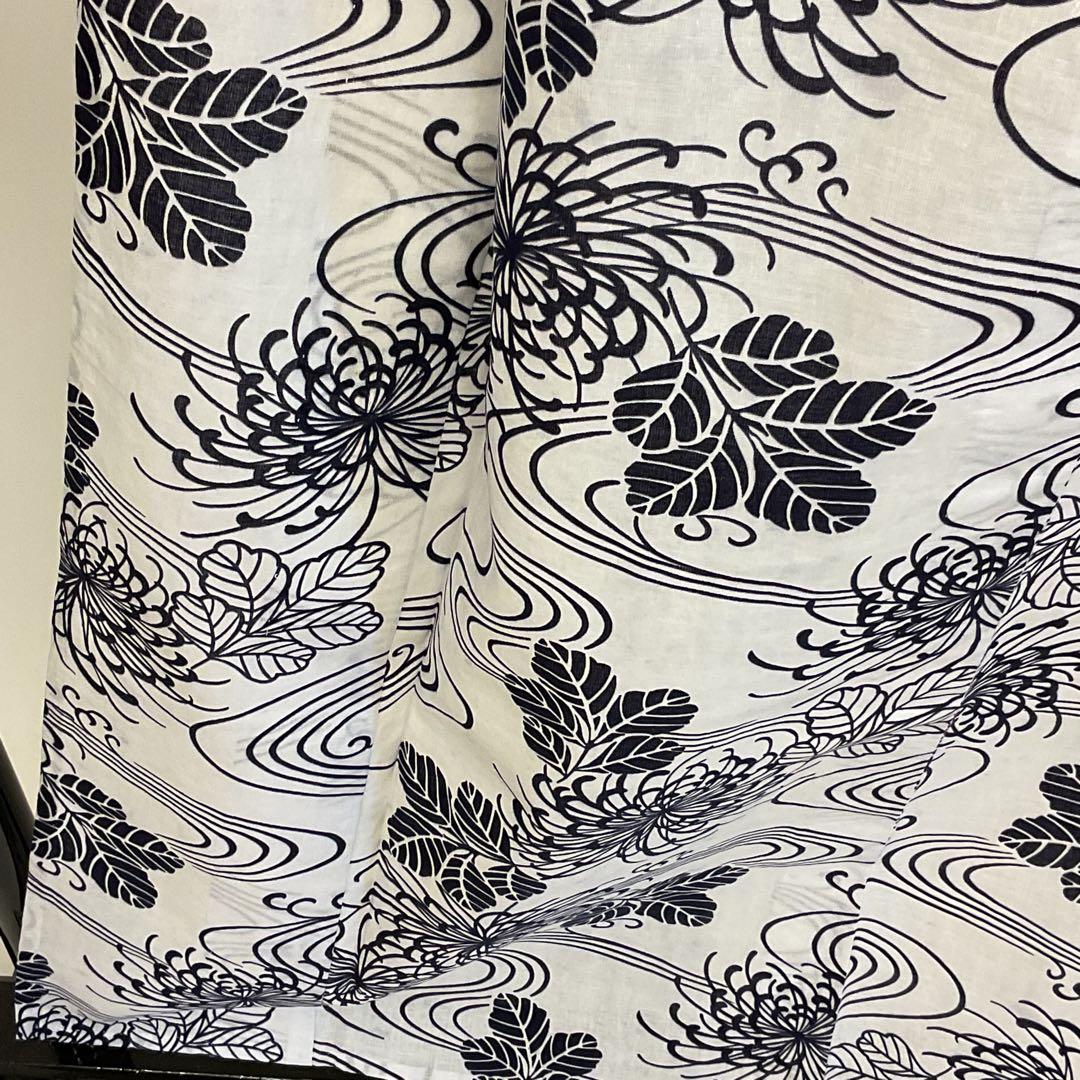 まろん✳︎新品未使用日本古来の古典柄流水に乱菊が凛としてカッコいい注染浴衣